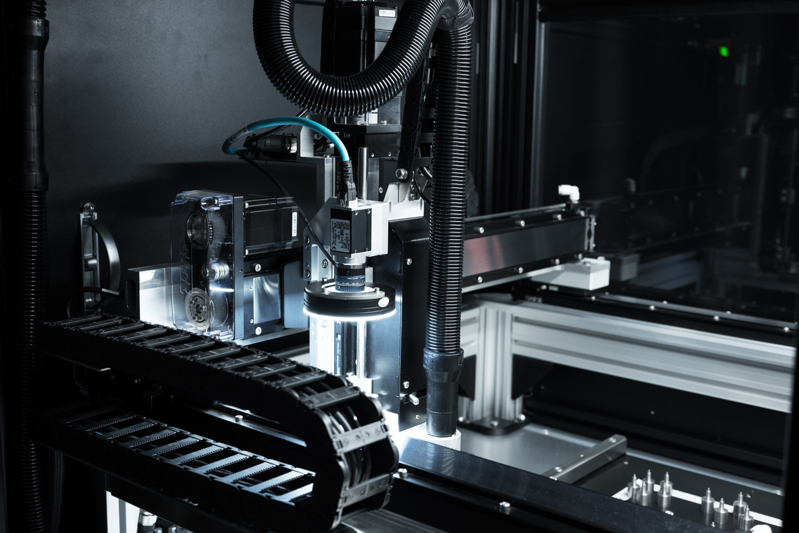 Routing gantry and spindle close-up